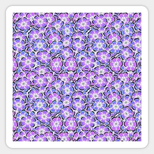 Purple Flowers Sticker